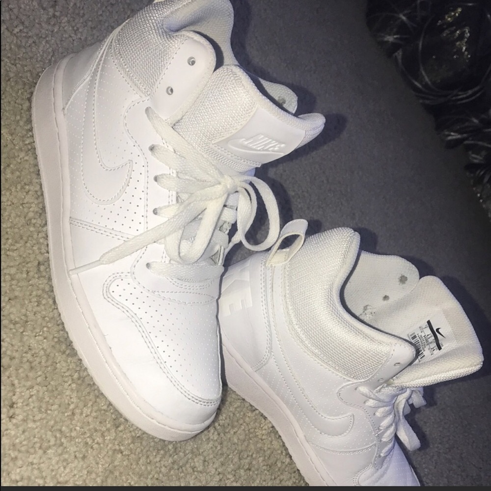 White high top Nikes
